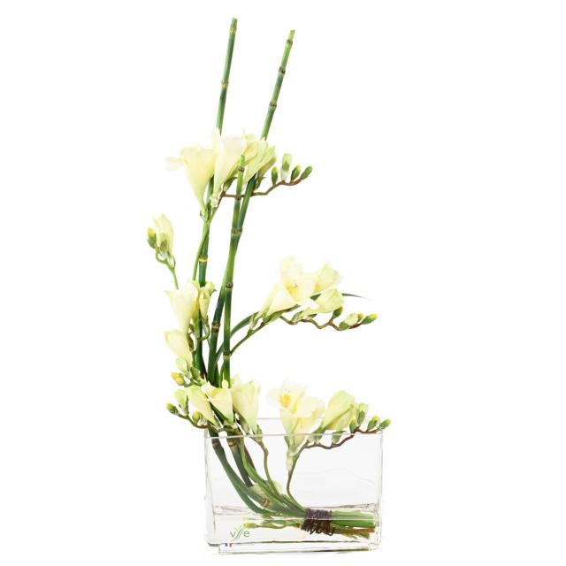 Bouquet Artificiel Freesia Blanc