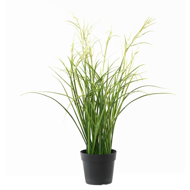 Acorus Artificiel Fleuri Pot