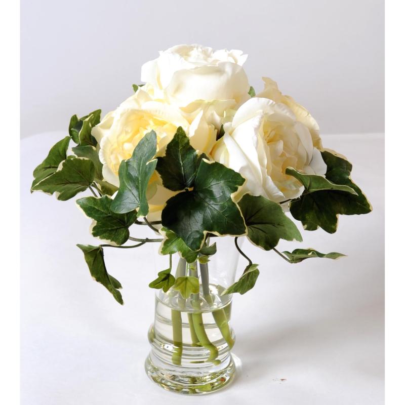 Bouquet Artificiel Rose Blanche