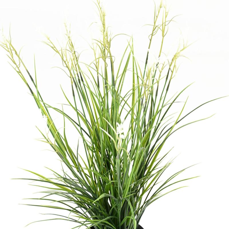 Acorus Artificiel Fleuri Pot