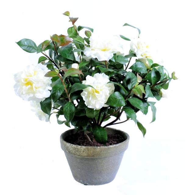 Camelia Artificiel Pot Terre