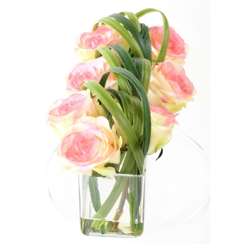 Rose Artificielle en Compo 40