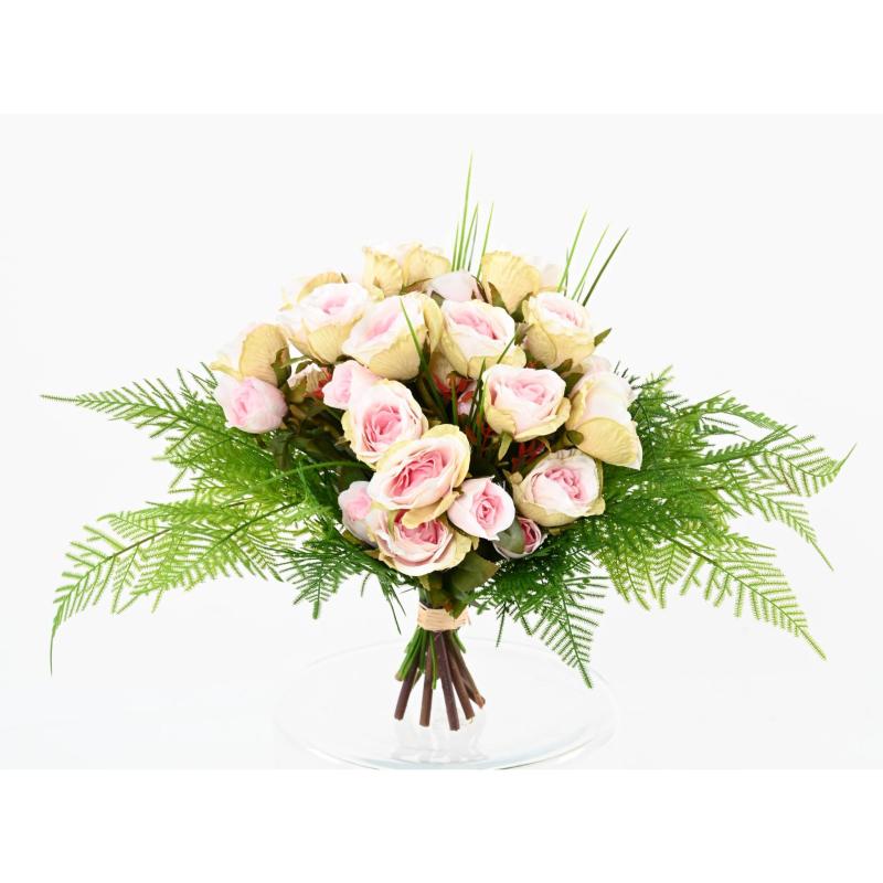 Bouquet Artificiel Roses Roses Sans Vase