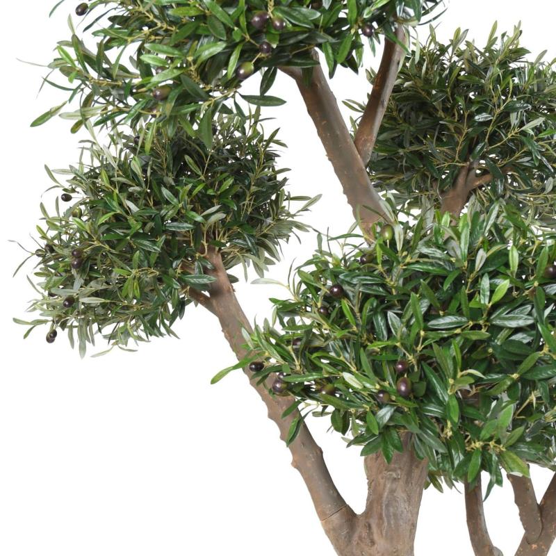 Olivier Bonsai Artificiel Multi Tete