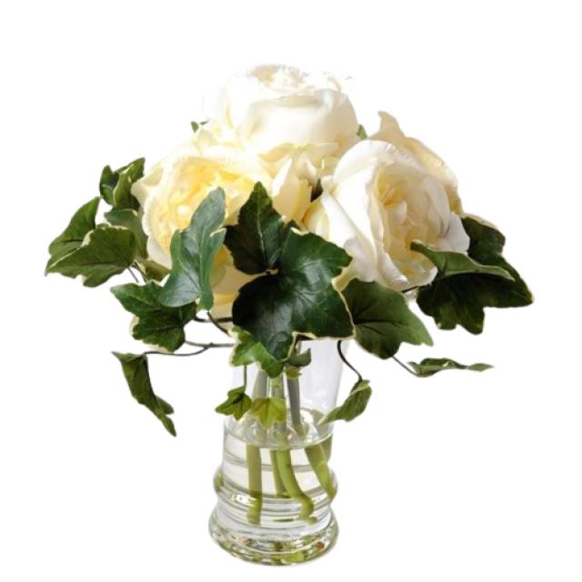 Bouquet Artificiel Rose Blanche